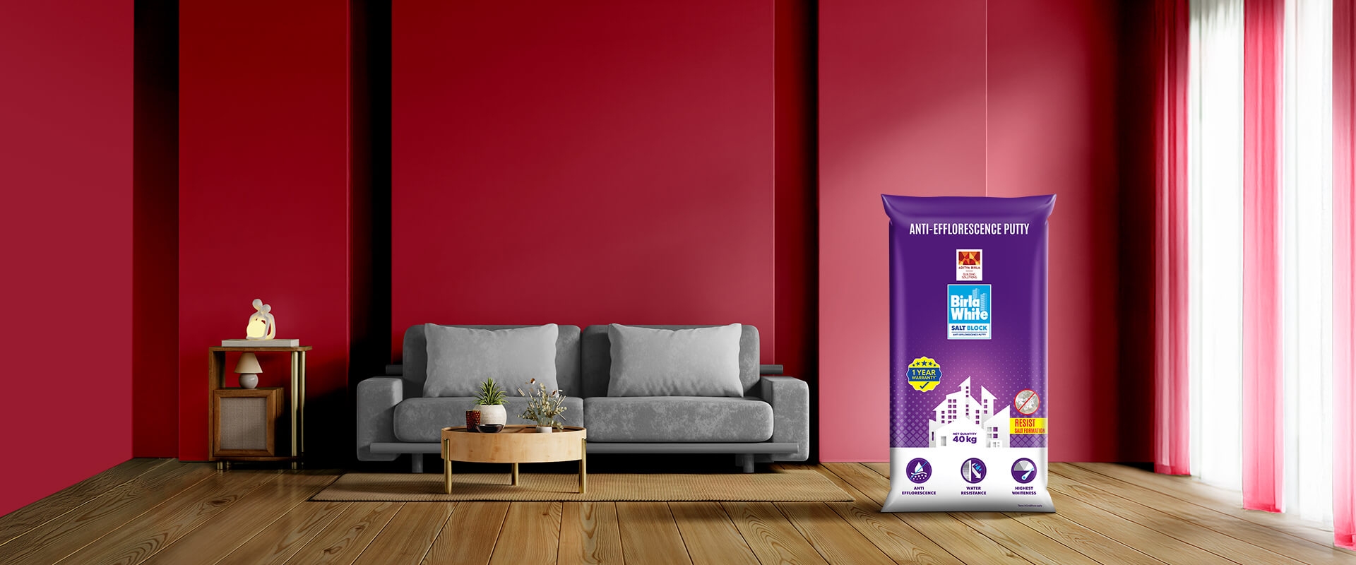 Deewaron pe no namak, only premium chamak! 