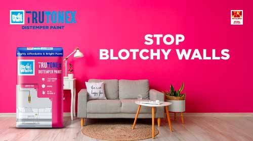 How do you stop your walls from looking blotchy or darker in the corners?