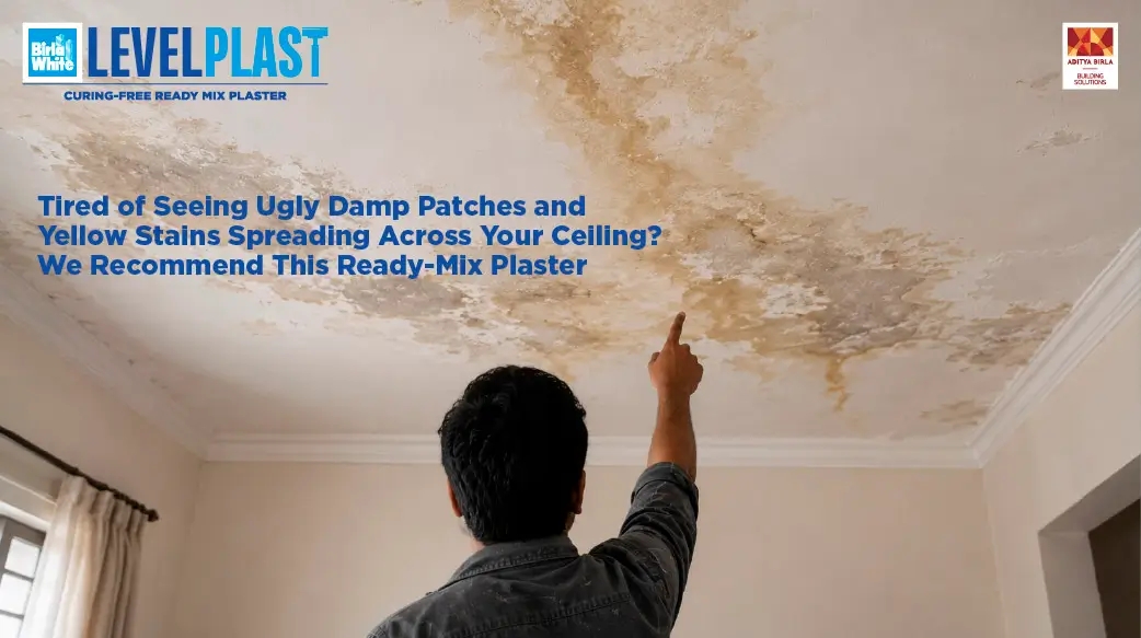 Tired of Seeing Ugly Damp Patches and Yellow Stains Spreading Across Your Ceiling? This Ready-Mix Plaster Is for You 