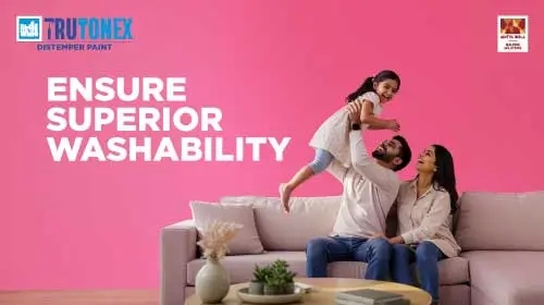 How can I clean my walls of stains and dirt without worrying about the paint wiping off?