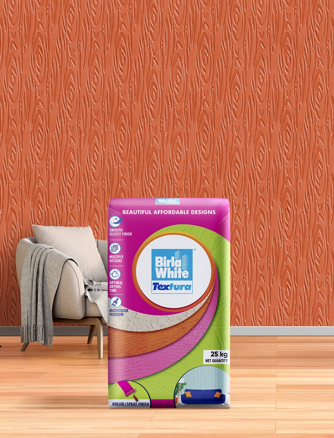Transform your walls with Birla White Textura