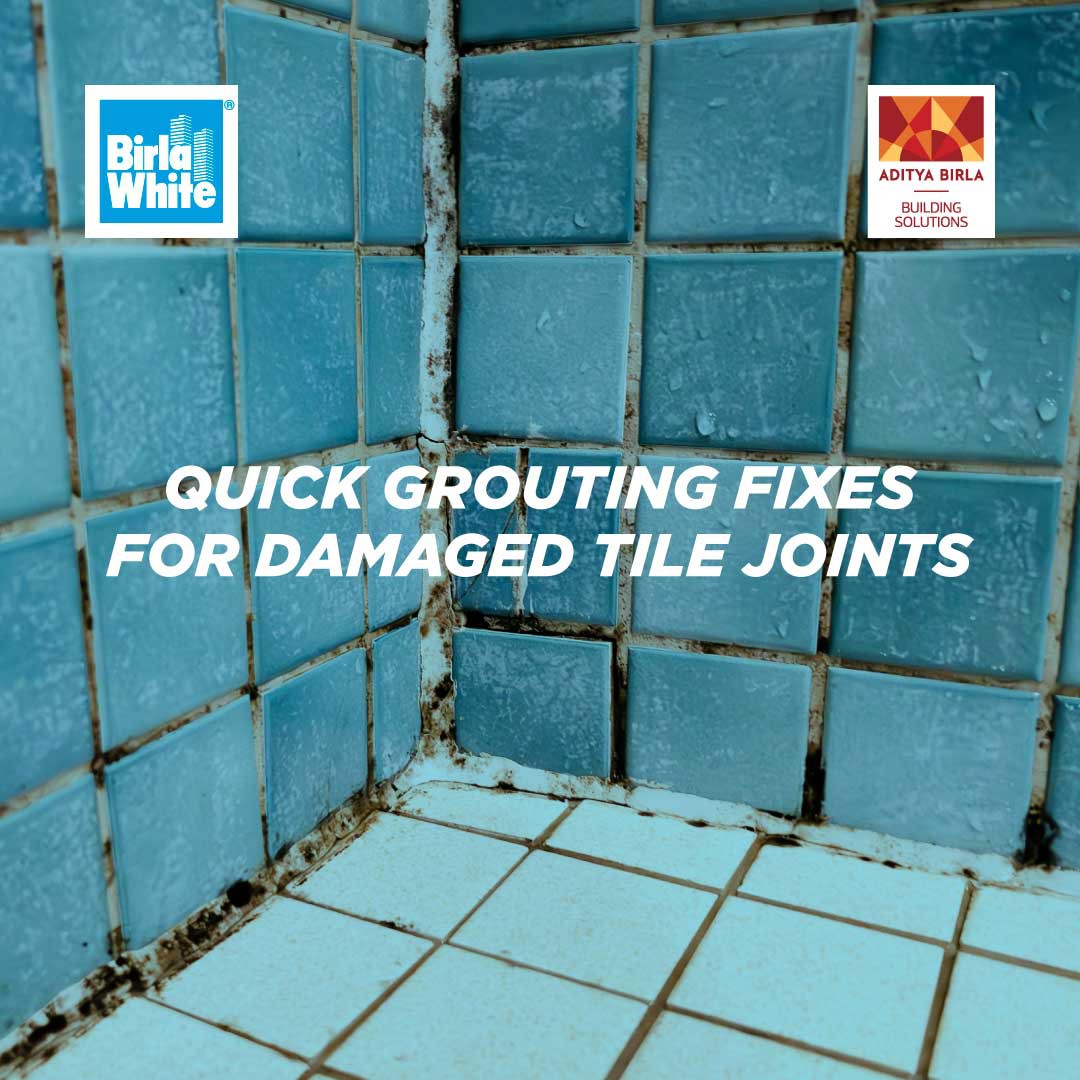 Cracked Tile Joints & Grout Repair – Fix with TileLynk cracked and discoloured tile joints showing grout wear in wet areas, highlighting the need for quality TileLynk grout for lasting repair.
